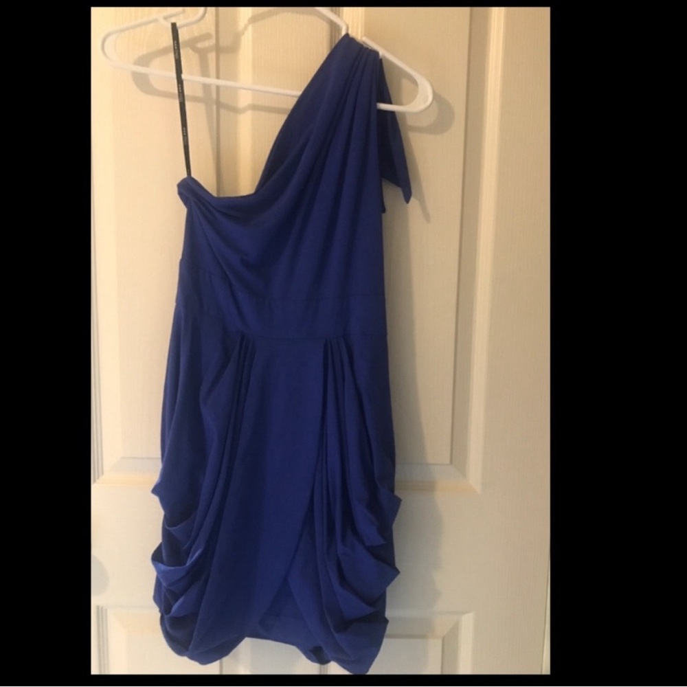 TFNC London One Shoulder Blue Dress